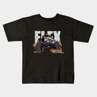 White Jeep Flex Kids T-Shirt